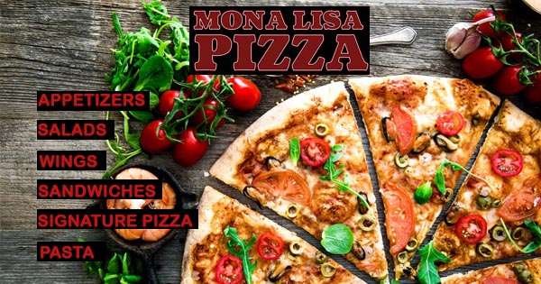 Mona Lisa Pizza Menu | House Specialty Pizza Fate TX
